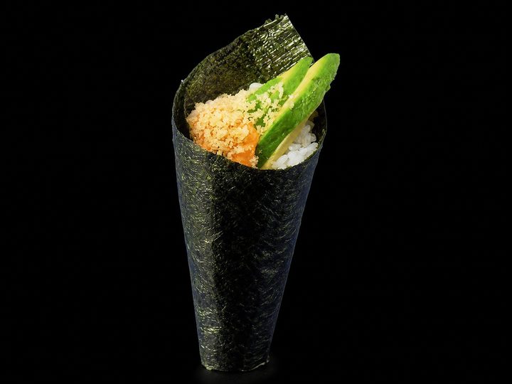 Crispy Spicy Avocado Hand Roll