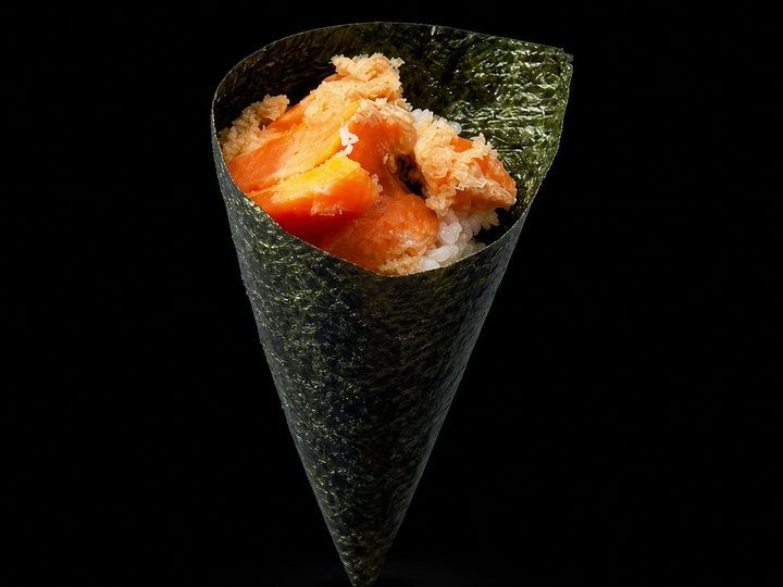 Crispy Spicy Yam Hand Roll